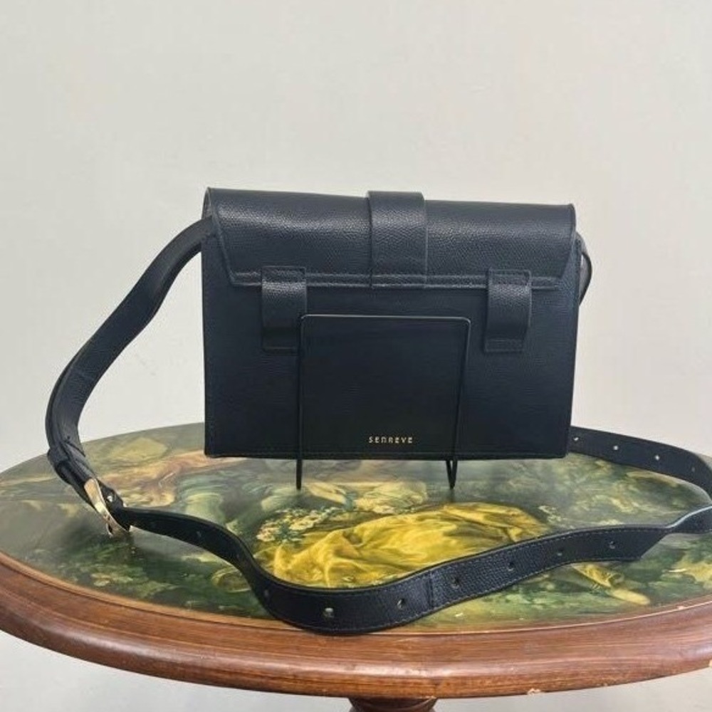 Senreve Aria Belt Bag - Black Pebbled Leather - Picture 4 of 5